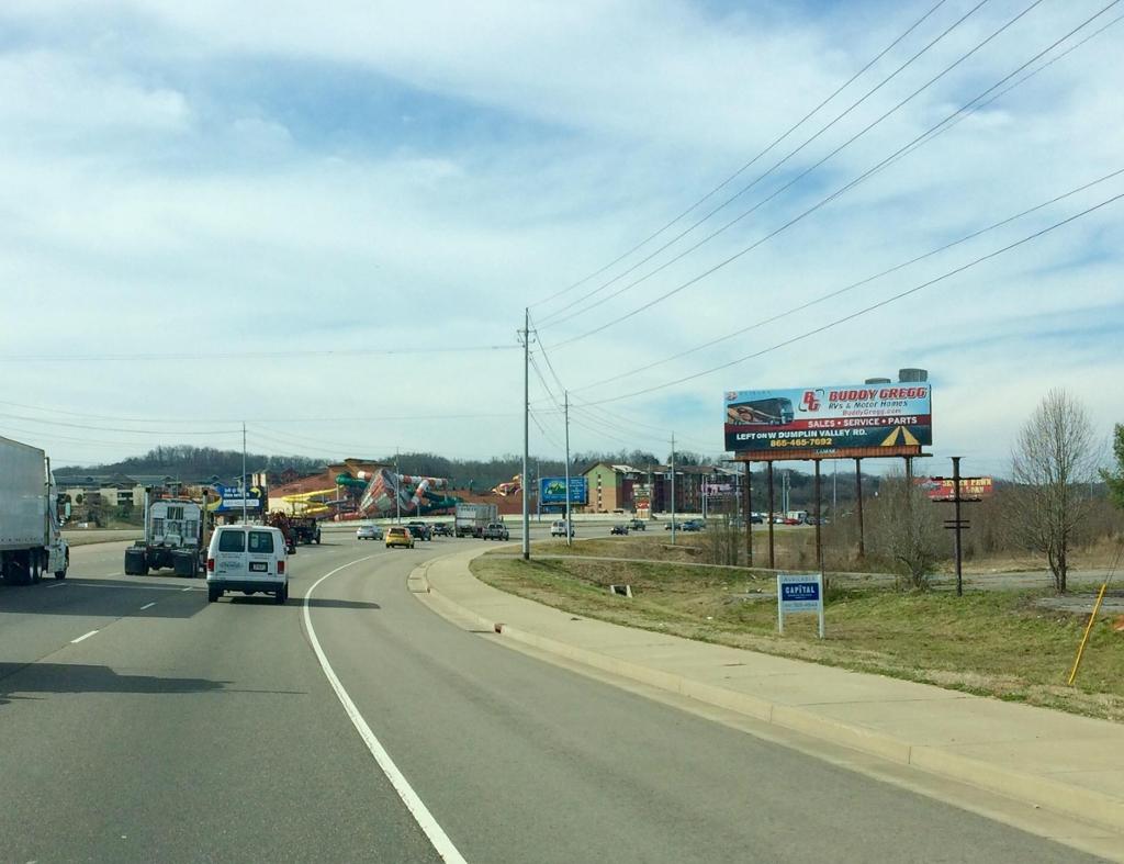 Photo of a billboard in Gatlinburg