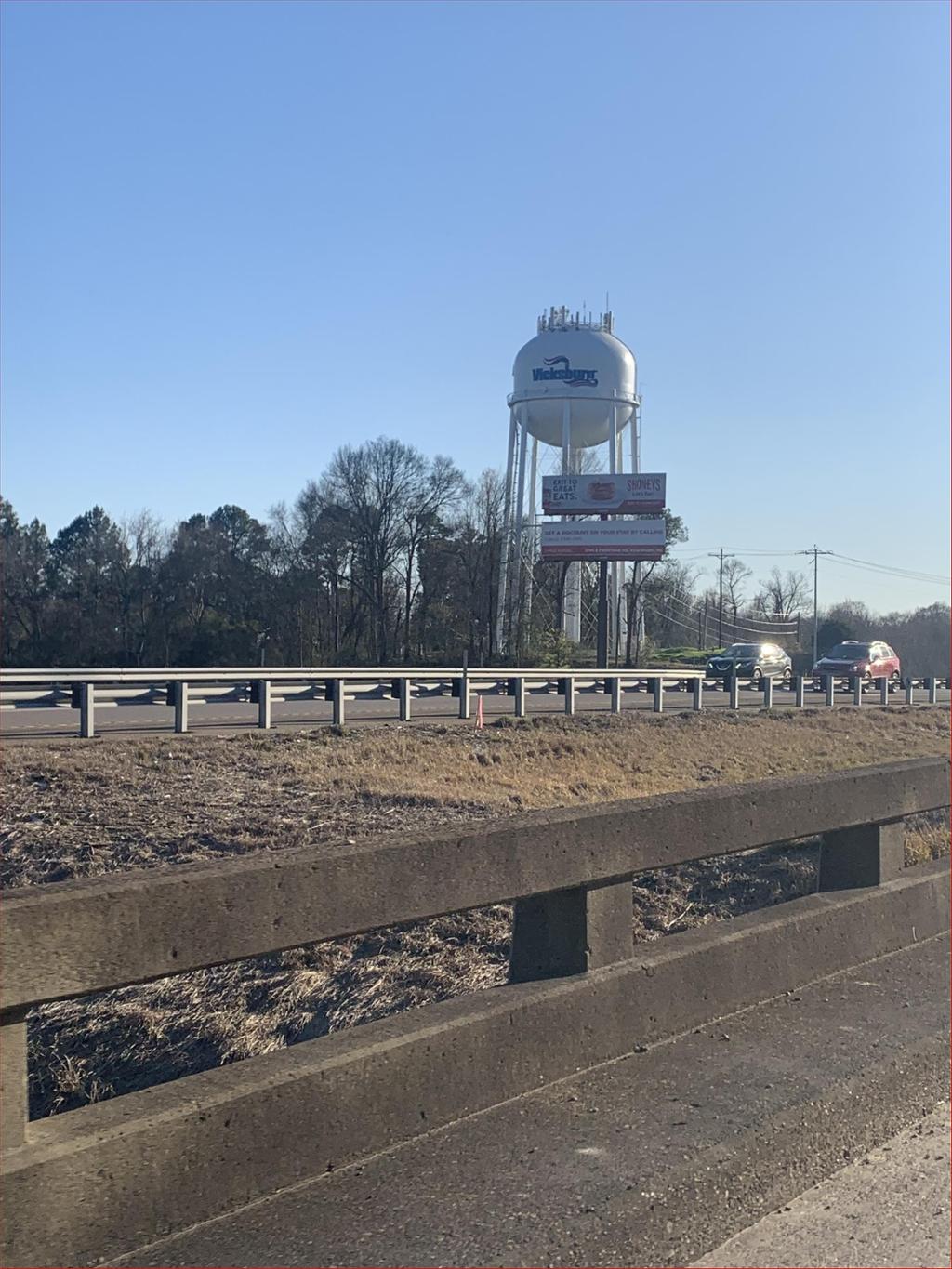 Photo of a billboard in Vicksburg