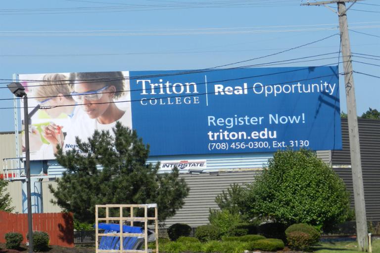 Photo of a billboard in River Grove