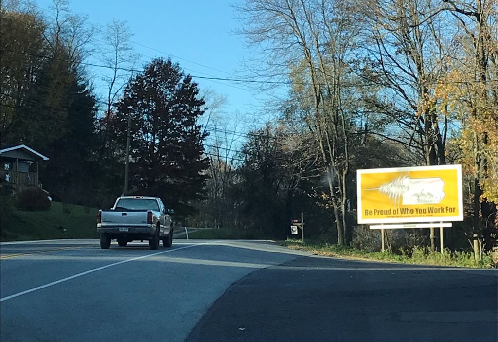 Photo of a billboard in Curwensville