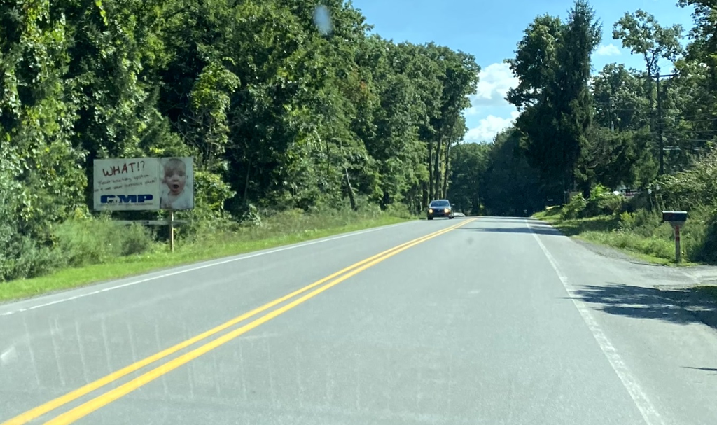 Photo of a billboard in Julian