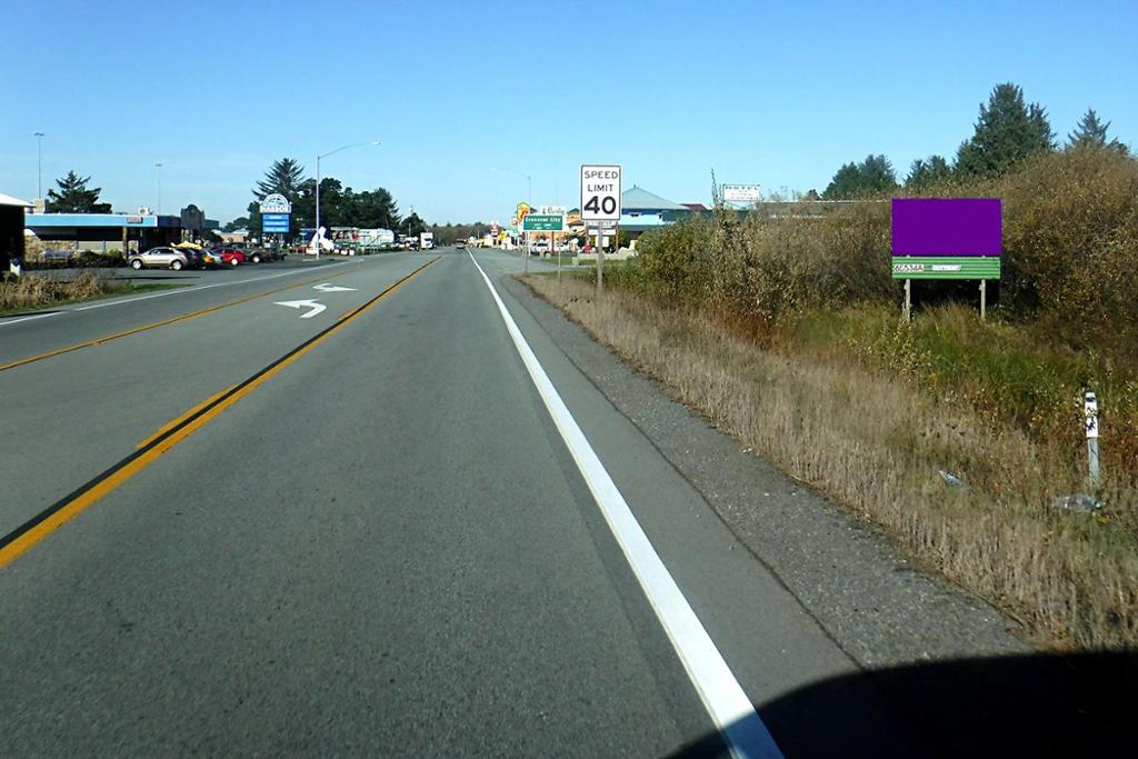 Photo of a billboard in Crescent City