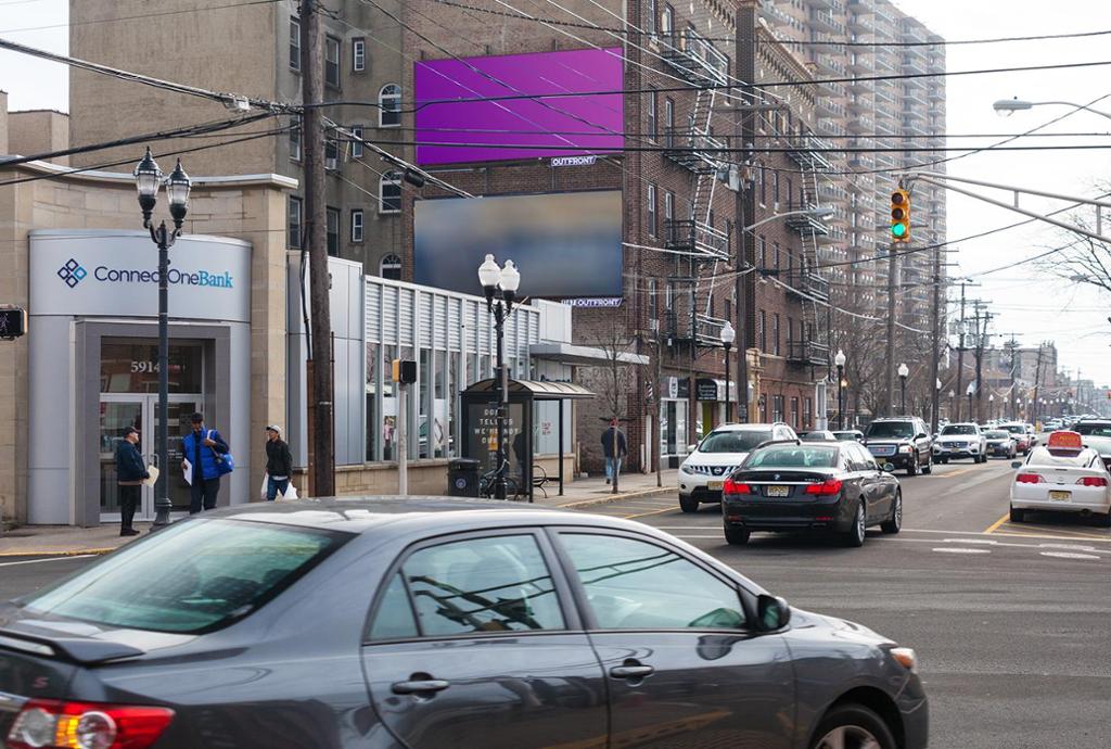 Photo of an outdoor ad in West New York