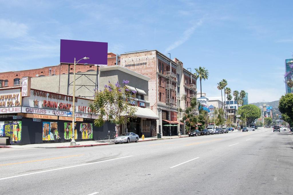 Photo of a billboard in Hollywood