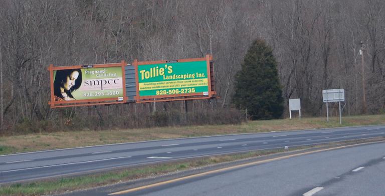 Photo of a billboard in Dillsboro