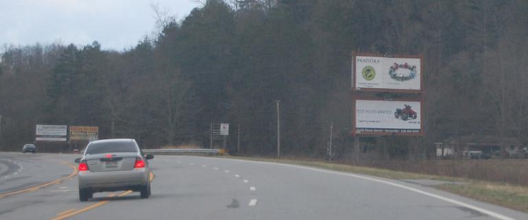 Photo of a billboard in Marble