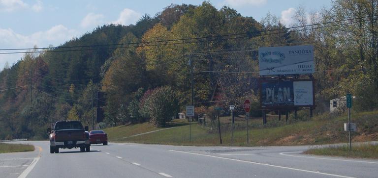 Photo of a billboard in Cherry Log