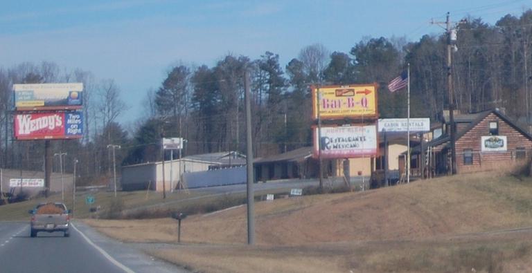 Photo of a billboard in Blue Ridge
