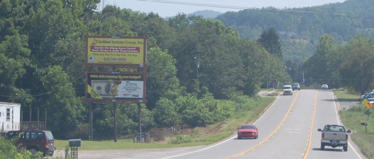 Photo of a billboard in Hayesville