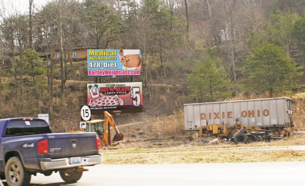 Photo of a billboard in La Center