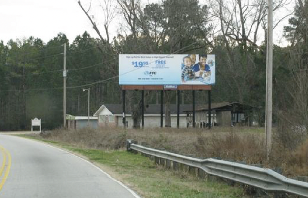 Photo of a billboard in Pineville