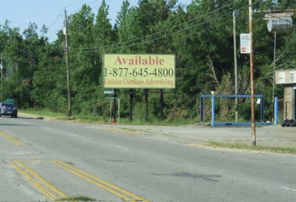 Photo of a billboard in New Zion