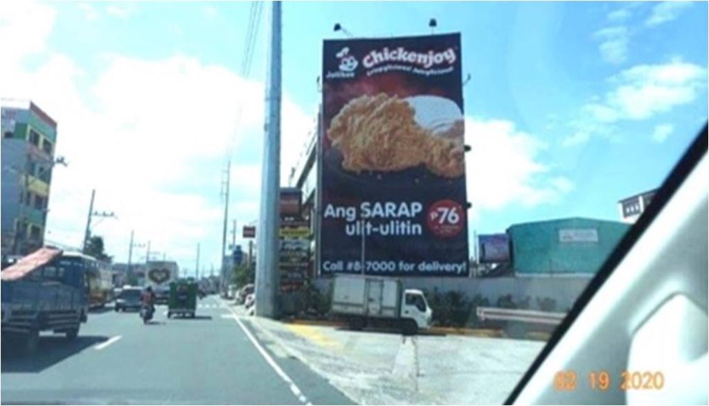 Photo of a billboard in Calamba